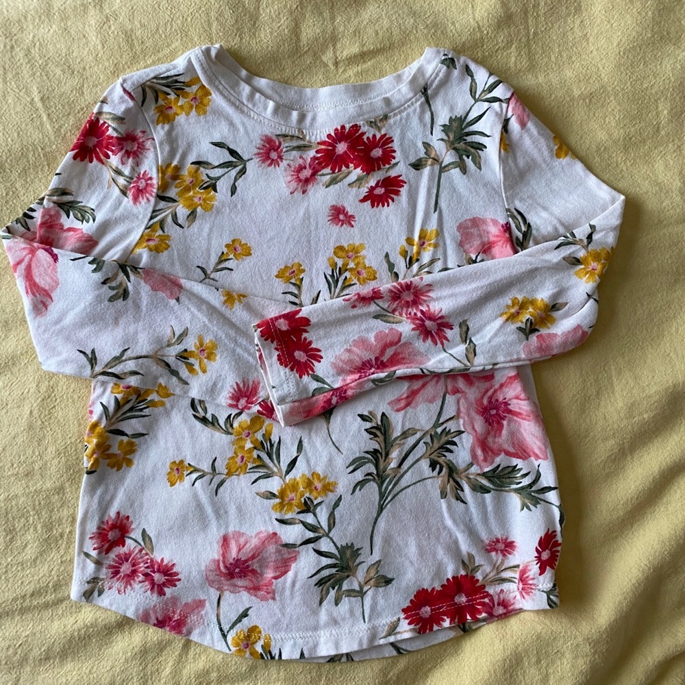 Girl’s Floral Long Sleeve